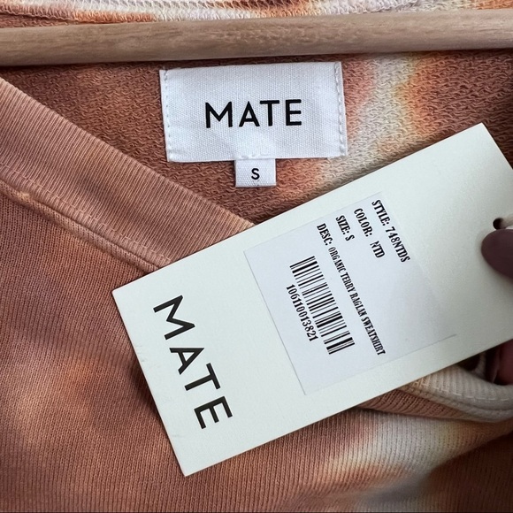 Mate the Label | Organic Terry Tie Dye Raglan Pullover Sweatshirt - Picture 4 of 6